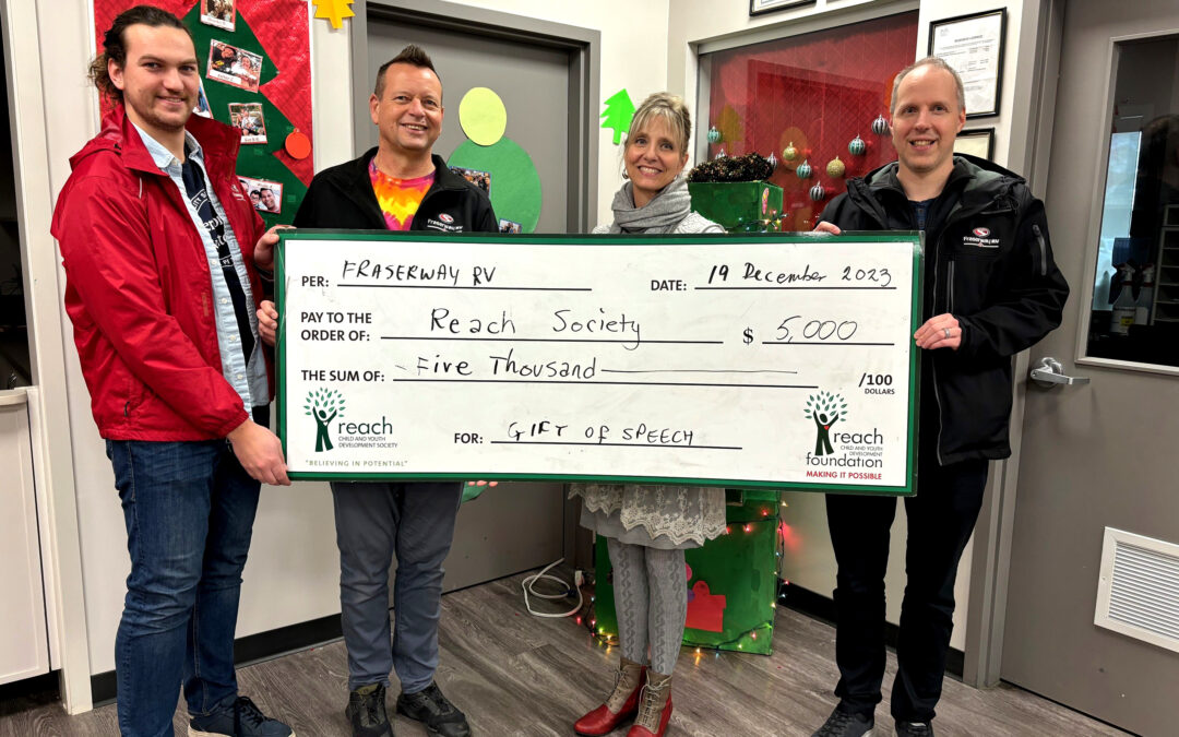 Fraserway RV Comes Through for Gift of Speech