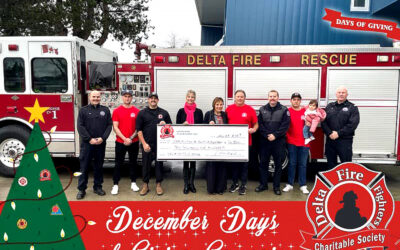 Les pompiers de Delta font un don à Gift of Speech !